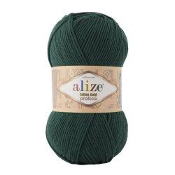 Пряжа Ализе Коттон Голд Пратика (Alize Cotton Gold Pratica) цвет 426 тёмно-зелёный