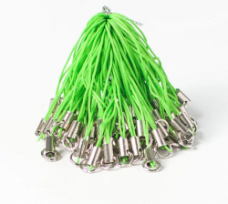 Шнурок с карабином для брелка зелёный 5.8 см