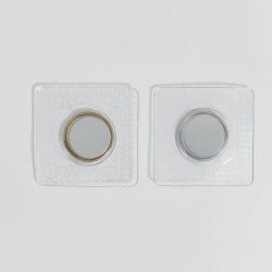 Кнопки магнитные потайные, d = 15 мм, 2 части, цвет серебряный арт. 7344012