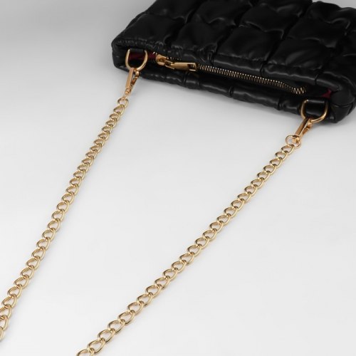 Цепочка для сумки, с карабинами, железная, 9 × 14 мм, 120 см, цвет золотой арт. 4336939