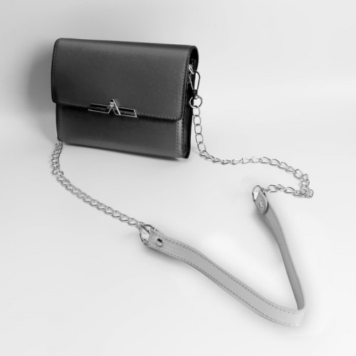 Ручка для сумки, с цепочками и карйабинами, 120 × 1,8 см, цвет серебряный арт. 4327953