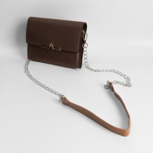 Ручка для сумки, с цепочками и карабинами, 120 × 1,8 см, цвет бежевый арт. 4327952