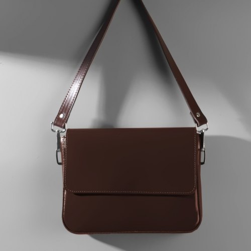 Ручка для сумки, с карабинами, 60 × 2 см, цвет коричневый арт. 4327940