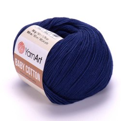 Пряжа Ярнарт Бейби Коттон (YarnArt Baby Cotton) 459 тёмно-синий