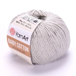 Пряжа Ярнарт Бейби Коттон (YarnArt Baby Cotton) 451 светло-серый