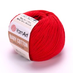 Пряжа Ярнарт Бейби Коттон (YarnArt Baby Cotton) 426 красный