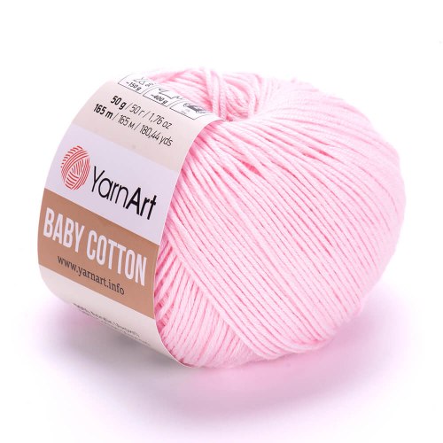 Пряжа Ярнарт Бейби Коттон (YarnArt Baby Cotton) 410 нежно-розовый