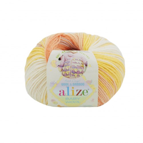 Пряжа Ализе Бейби Вул Батик (Alize Baby Wool Batik) 7721
