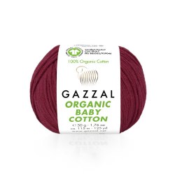 Пряжа Газзал Органик Беби Коттон (Gazzal Organic Baby Cotton) 429 винный