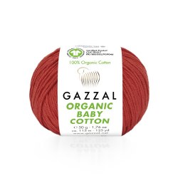 Пряжа Газзал Органик Беби Коттон (Gazzal Organic Baby Cotton) 432 красный