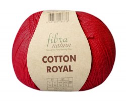 Пряжа Фибра Натура Коттон Роял (Fibra Natura Cotton Royal) 18-726 красный