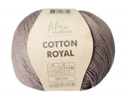 Пряжа Фибра Натура Коттон Роял (Fibra Natura Cotton Royal) 18-725 кофейный