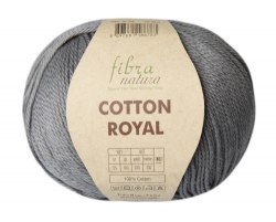 Пряжа Фибра Натура Коттон Роял (Fibra Natura Cotton Royal) 18-724 серый