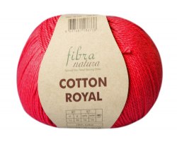 Пряжа Фибра Натура Коттон Роял (Fibra Natura Cotton Royal) 18-714 малиново-коралловый