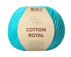 Пряжа Фибра Натура Коттон Роял (Fibra Natura Cotton Royal) 18-711 бирюзовый