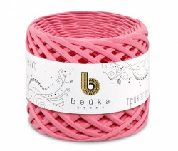 Трикотажная пряжа bейка стиль цвет Светлый коралл