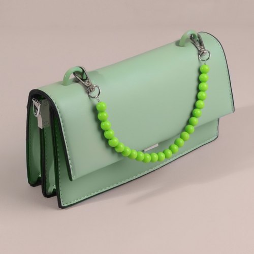 Ручка для сумки, бусы, d = 10 мм, 30 см, цвет зелёный арт. 9326999