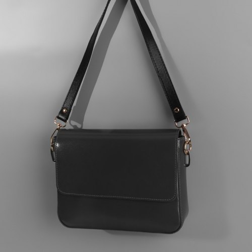 Ручка для сумки, с карабинами, 60 ± 1 см × 2 см, цвет чёрный арт. 9327026
