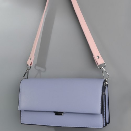 Ручка для сумки, с карабинами, 60 ± 1 см × 2 см, цвет нежно-розовый арт. 9327029