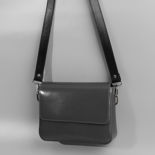 Ручка для сумки, с карабинами, 100 ± 1 см × 2,5 см, цвет чёрный арт. 9327031