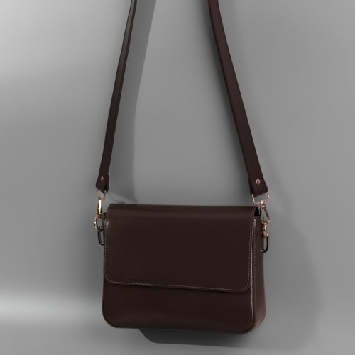 Ручка для сумки, с карабинами, 100 ± 1 см × 2,5 см, цвет коричневый арт. 9327032