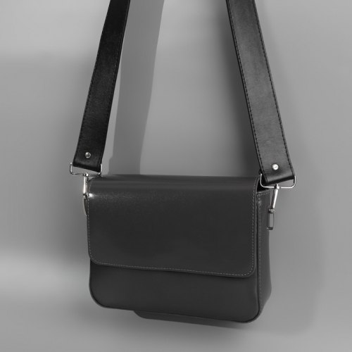 Ручка для сумки, с карабинами, 100 ± 1 см × 4 см, цвет чёрный арт. 9327033