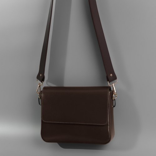 Ручка для сумки, с карабинами, 100 ± 1 см × 4 см, цвет коричневый арт. 9327034