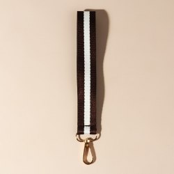 Ручка-петля для сумки, стропа, 20 × 2,5 см, цвет коричневый/белый арт. 9327046