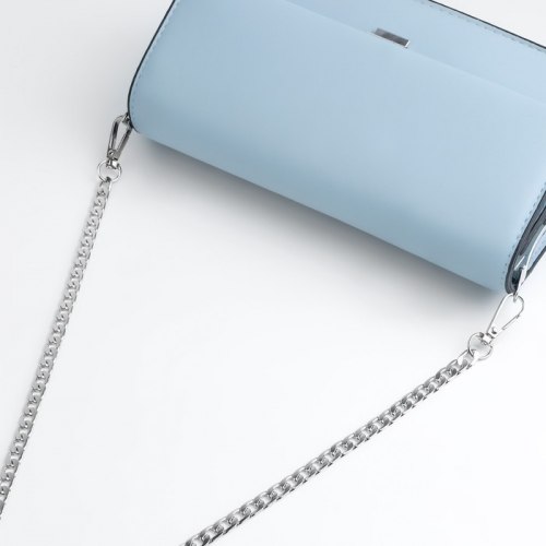 Цепочка для сумки, с карабинами, железная, 12,5 × 7,5 мм, 60 см, цвет серебряный арт. 9376779