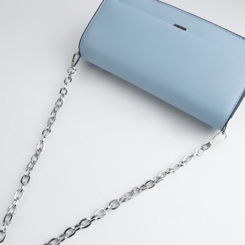 Цепочка для сумки, с карабинами, 14 × 10 мм, 60 см, цвет серебряный арт. 9376785