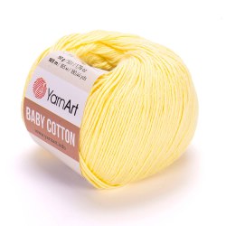 Пряжа Ярнарт Бейби Коттон (YarnArt Baby Cotton) 431 светло-жёлтый