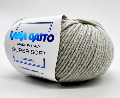 Пряжа Лана Гатто Супер Софт (Lana Gatto Super Soft) 14616 светло-серый