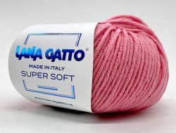 Пряжа Лана Гатто Супер Софт (Lana Gatto Super Soft) 14591 клубничное мороженое