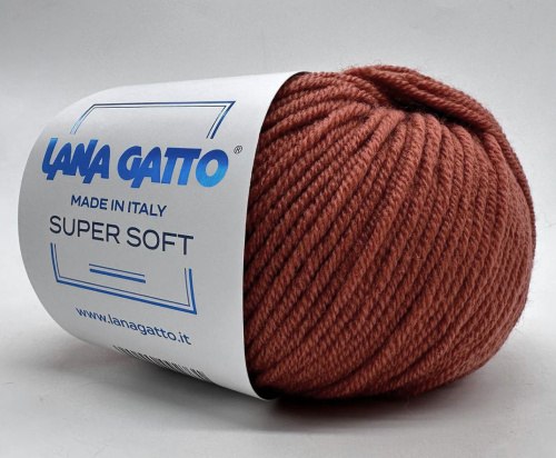 Пряжа Лана Гатто Супер Софт (Lana Gatto Super Soft) 14574 терракот