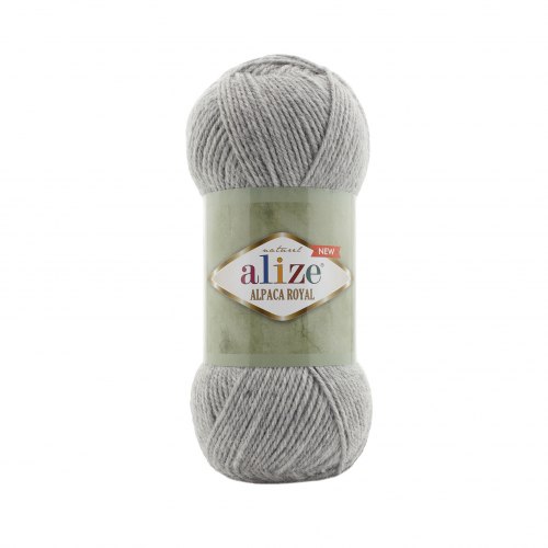 Пряжа Ализе Альпака Роял (Alize Alpaca Royal) 21 серый