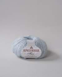 Пряжа Альпака Мохер Файн с пайетками цвет нежно-голубой