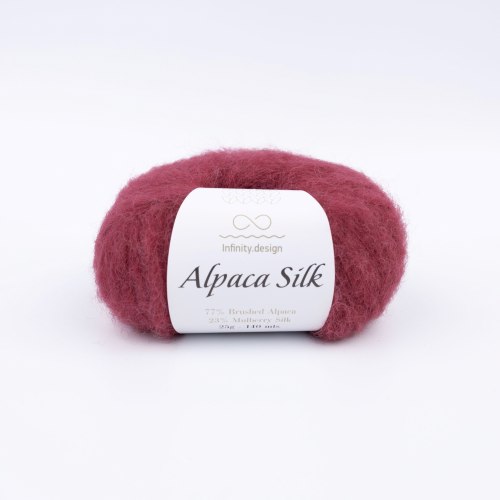 Пряжа Инфинити Альпака Силк (Infinity Alpaca Silk) 4344 тёмно-пудрово-розовый
