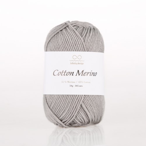 Пряжа Инфинити Коттон Мерино (Infinity Cotton Merino) 6030 светло-серый