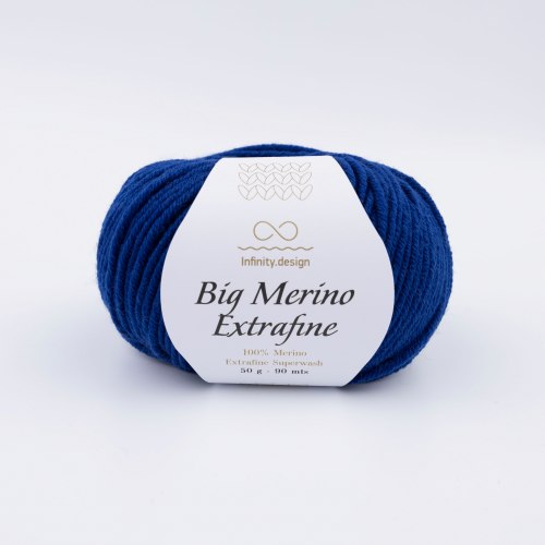 Пряжа Инфинити Биг Мерино Экстрафайн (Infinity Big Merino Extrafine) 5575 тёмно-синий