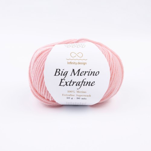 Пряжа Инфинити Биг Мерино Экстрафайн (Infinity Big Merino Extrafine) 3511 пудрово-розовый