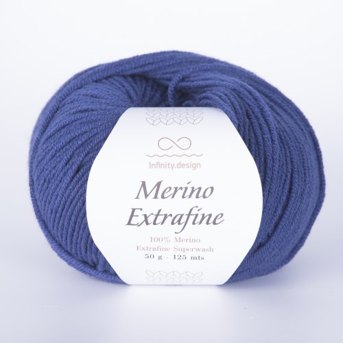 Пряжа Инфинити Мерино Экстрафайн (Infinity Merino Extrafine) 6052 синий джинс