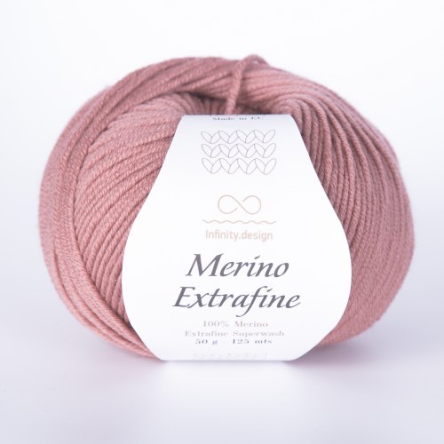 Пряжа Инфинити Мерино Экстрафайн (Infinity Merino Extrafine) 4042 пыльный розовый