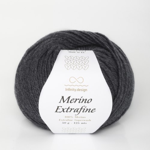 Пряжа Инфинити Мерино Экстрафайн (Infinity Merino Extrafine) 1053 тёмно-серый