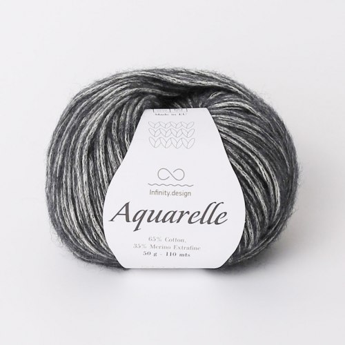 Пряжа Инфинити Акварель (Infinity Aquarelle) 1053 тёмно-серый