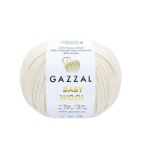 Пряжа Газзал Бейби Вул (Gazzal Baby Wool) 839 топлёное молоко