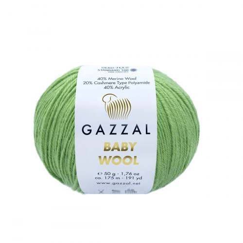 Пряжа Газзал Бейби Вул (Gazzal Baby Wool) 838 липа