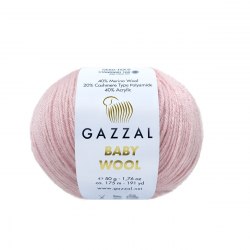Пряжа Газзал Бейби Вул (Gazzal Baby Wool) 836 нежно-розовый