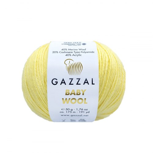 Пряжа Газзал Бейби Вул (Gazzal Baby Wool) 833 лимон