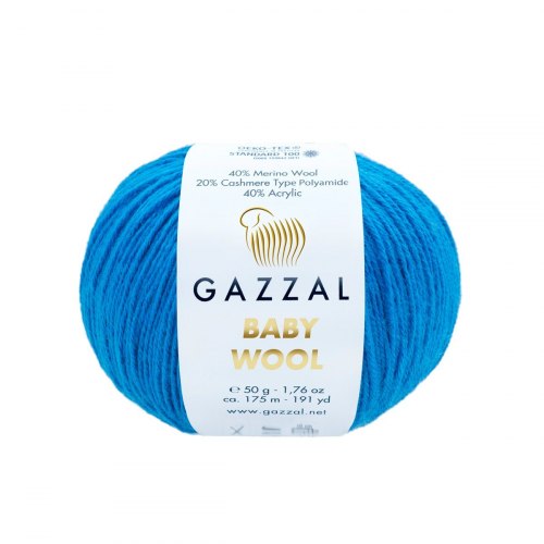 Пряжа Газзал Бейби Вул (Gazzal Baby Wool) 830 василёк