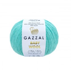 Пряжа Газзал Бейби Вул (Gazzal Baby Wool) 820 бирюза